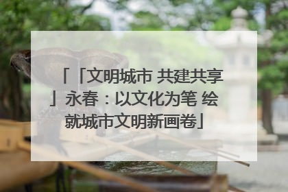 「文明城市 共建共享」永春：以文化为笔 绘就城市文明新画卷
