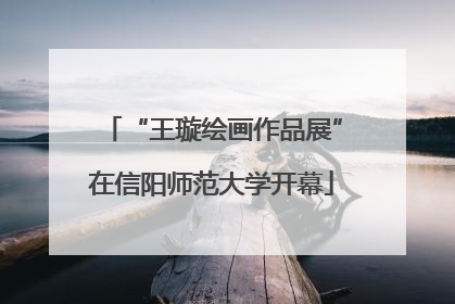 “王璇绘画作品展”在信阳师范大学开幕