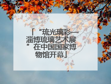 “琉光璃彩—淄博琉璃艺术展”在中国国家博物馆开幕