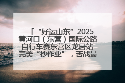 “好运山东”2025黄河口（东营）国际公路自行车赛东营区龙居站 完美“抄作业”，苦战最后时刻黄衫易主