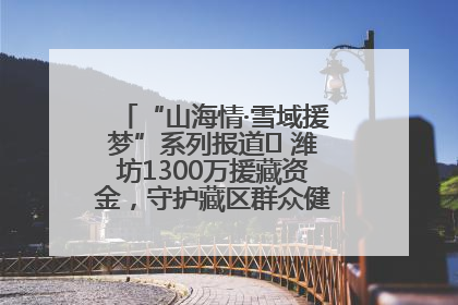 “山海情·雪域援梦”系列报道⑪ 潍坊1300万援藏资金，守护藏区群众健康“最后一公里”