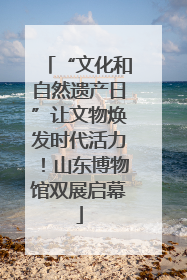 “文化和自然遗产日”让文物焕发时代活力！山东博物馆双展启幕