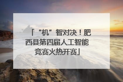“机”智对决！肥西县第四届人工智能竞赛火热开赛