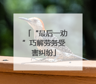 “最后一劝”巧解劳务受害纠纷