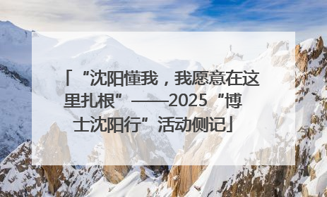“沈阳懂我，我愿意在这里扎根”——2025“博士沈阳行”活动侧记