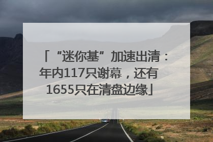 “迷你基”加速出清：年内117只谢幕，还有1655只在清盘边缘