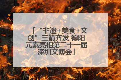 “非遗+美食+文创”三箭齐发 德阳元素亮相第二十一届深圳文博会