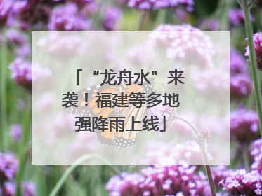 “龙舟水”来袭！福建等多地强降雨上线