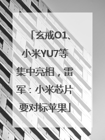 玄戒O1、小米YU7等集中亮相，雷军：小米芯片要对标苹果