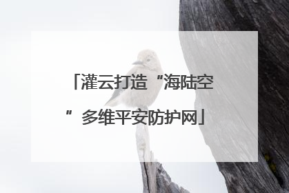 灌云打造“海陆空”多维平安防护网