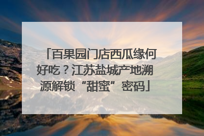 百果园门店西瓜缘何好吃？江苏盐城产地溯源解锁“甜蜜”密码