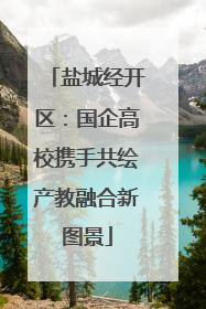 盐城经开区：国企高校携手共绘产教融合新图景