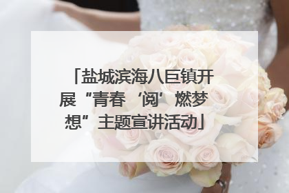 盐城滨海八巨镇开展“青春‘阅’燃梦想”主题宣讲活动