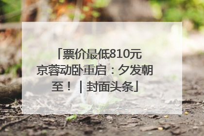 票价最低810元 京蓉动卧重启：夕发朝至！｜封面头条