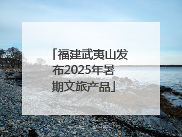 福建武夷山发布2025年暑期文旅产品