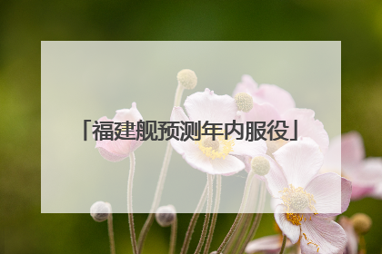 福建舰预测年内服役