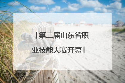 第二届山东省职业技能大赛开幕