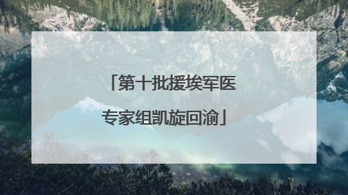 第十批援埃军医专家组凯旋回渝