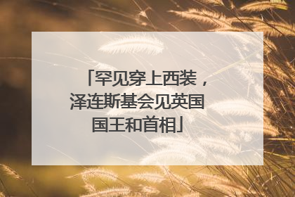 罕见穿上西装，泽连斯基会见英国国王和首相