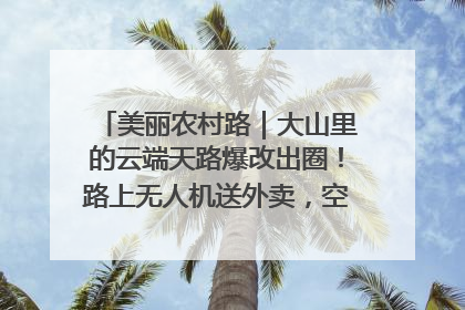 美丽农村路｜大山里的云端天路爆改出圈！路上无人机送外卖，空心村变网红村