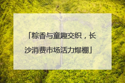 粽香与童趣交织，长沙消费市场活力爆棚
