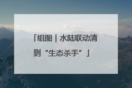组图｜水陆联动清剿“生态杀手”