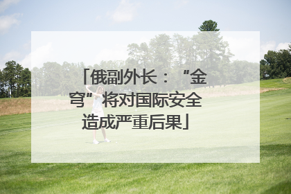 俄副外长：“金穹”将对国际安全造成严重后果
