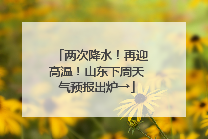 两次降水！再迎高温！山东下周天气预报出炉→