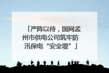 严阵以待，国网孟州市供电公司筑牢防汛保电“安全堤”