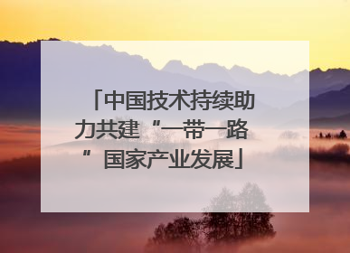 中国技术持续助力共建“一带一路”国家产业发展