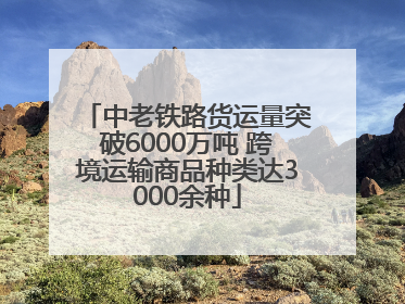 中老铁路货运量突破6000万吨 跨境运输商品种类达3000余种