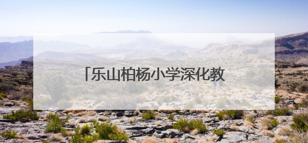乐山柏杨小学深化教育对口帮扶工作建设