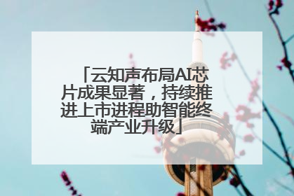 云知声布局AI芯片成果显著，持续推进上市进程助智能终端产业升级