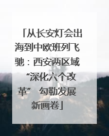 从长安灯会出海到中欧班列飞驰：西安两区域 “深化六个改革” 勾勒发展新画卷