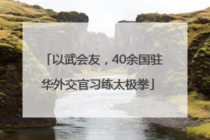 以武会友，40余国驻华外交官习练太极拳