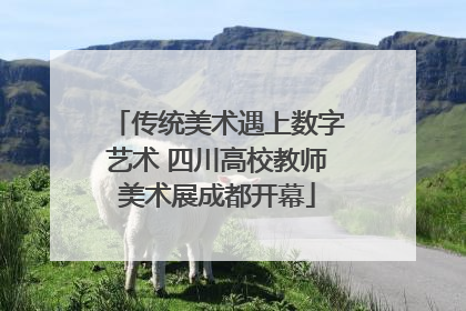 传统美术遇上数字艺术 四川高校教师美术展成都开幕