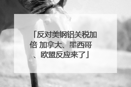 反对美钢铝关税加倍 加拿大、墨西哥、欧盟反应来了