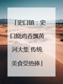 史口镇：史口烧鸡香飘黄河大集 传统美食受热捧