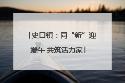 史口镇：同“新”迎端午 共筑活力家