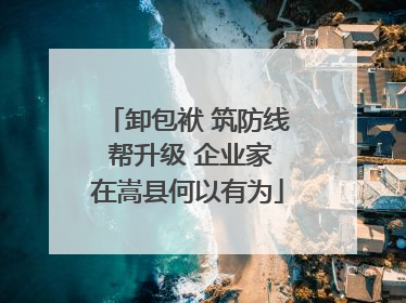卸包袱 筑防线 帮升级 企业家在嵩县何以有为