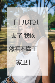 十几年过去了 我依然看不懂王家卫