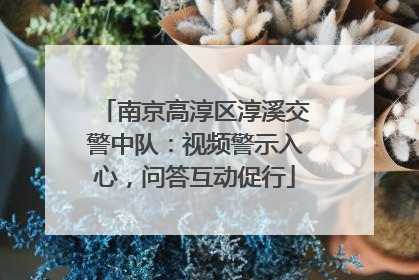 南京高淳区淳溪交警中队：视频警示入心，问答互动促行