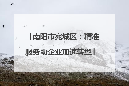 南阳市宛城区：精准服务助企业加速转型