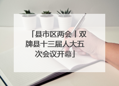 县市区两会丨双牌县十三届人大五次会议开幕