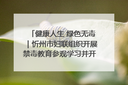 健康人生 绿色无毒｜忻州市妇联组织开展禁毒教育参观学习并开展主题党日活动