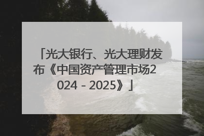 光大银行、光大理财发布《中国资产管理市场2024－2025》