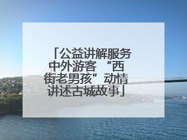 公益讲解服务中外游客 “西街老男孩”动情讲述古城故事