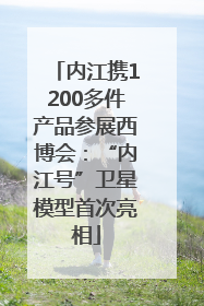 内江携1200多件产品参展西博会：“内江号”卫星模型首次亮相