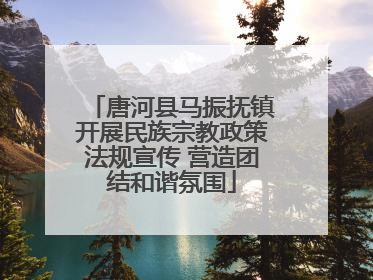 唐河县马振抚镇开展民族宗教政策法规宣传 营造团结和谐氛围