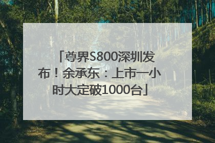 尊界S800深圳发布！余承东：上市一小时大定破1000台